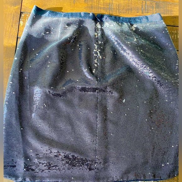 J. Crew Navy Sequin Short Skirt - Picture 2 of 5